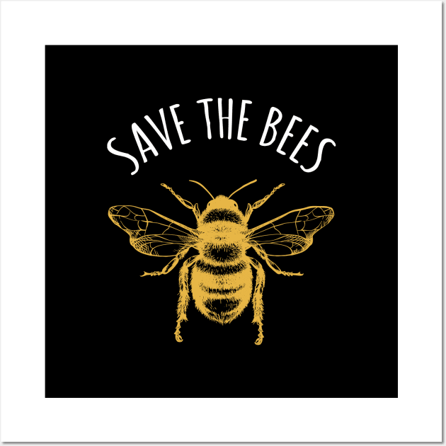 Save The Bees Earth Day Save Our Planet Wall Art by BrightGift